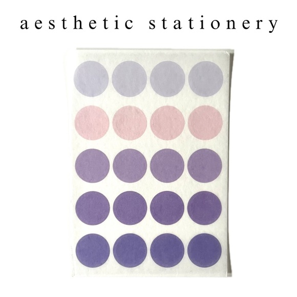 🏷️ pink & purple abstract geometric PET translucent sticker sheets - Picture 2 of 6